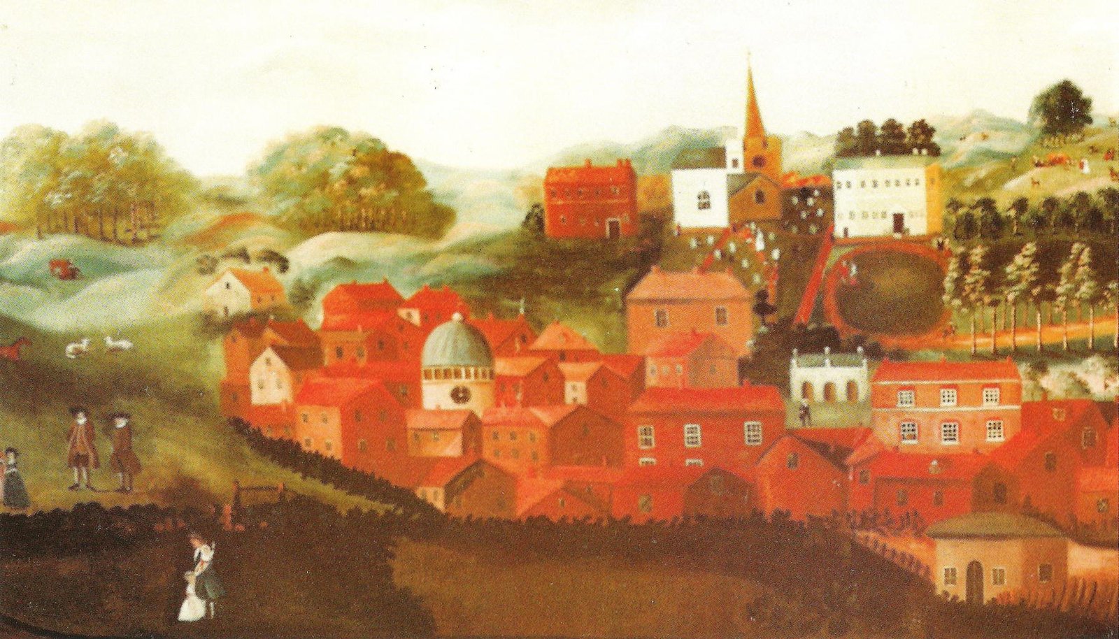 A painting of Chesham in 1750